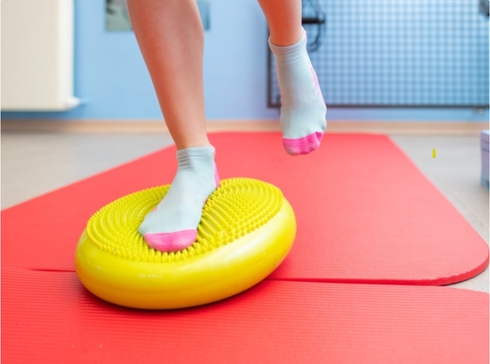 Equilibrio su una pedana propriocettiva
